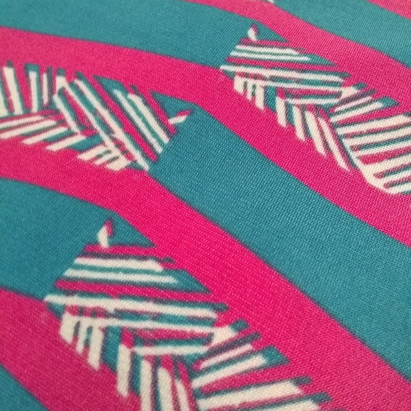 NWT LuLaRoe Maxi skirt, 3XL, pink and blue patterned stripes - Picture 4 of 4